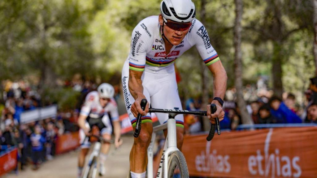Van der Poel durante una prueba.