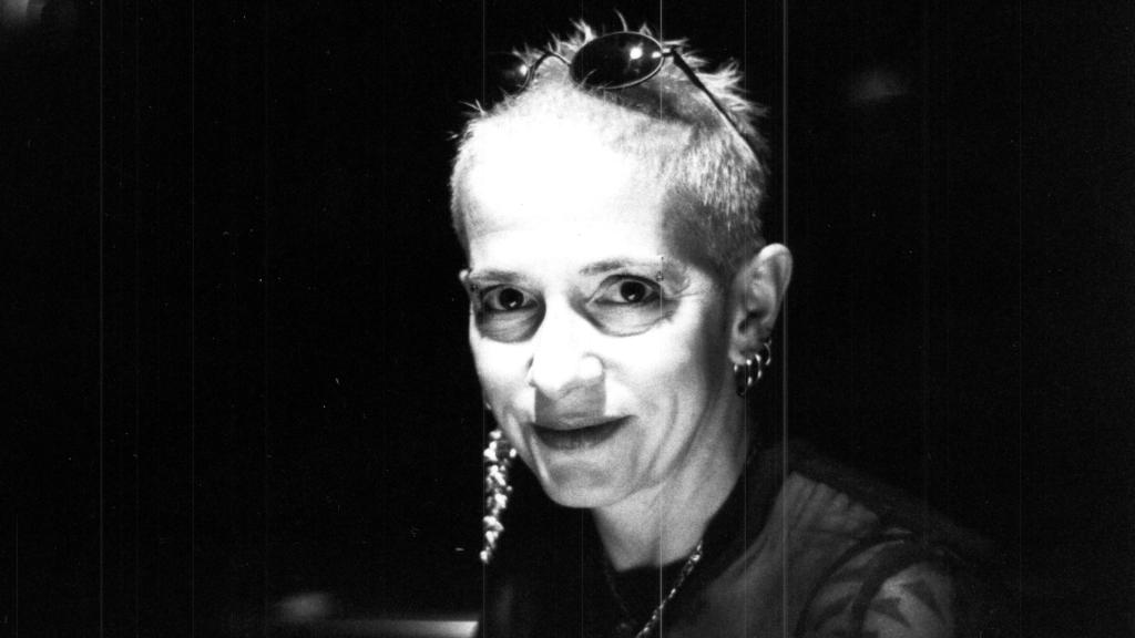 Kathy Acker. Foto: Corky Pleasures.