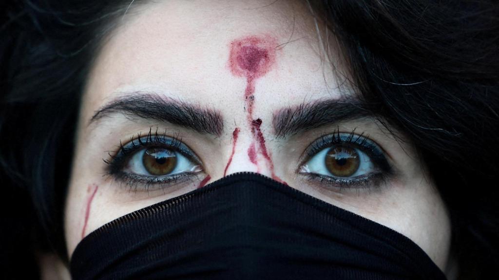 Manifestación en apoyo a las protestas nacionales en Irán en Roma, Italia, en enero de 2026.