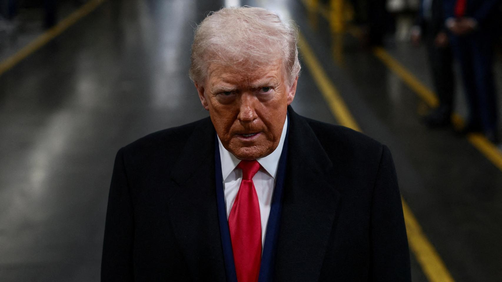 Donald Trump, el pasado 13 de enero en el centro de producción de Ford en Dearborn.