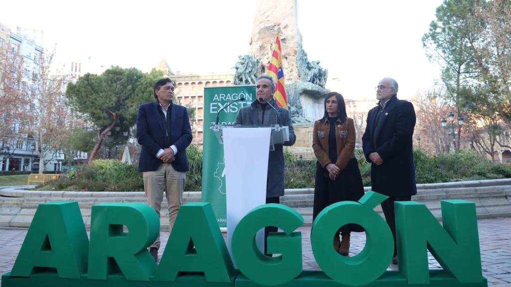 Presentación de Aragón Existe de sus candidatos por Zaragoza para las elecciones