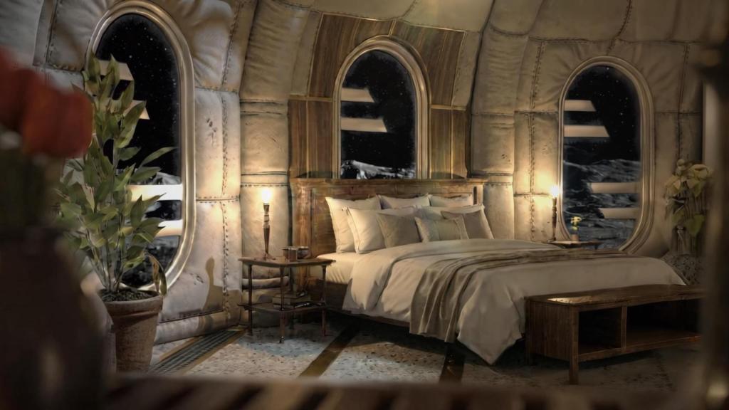 Interior de una de las habitaciones