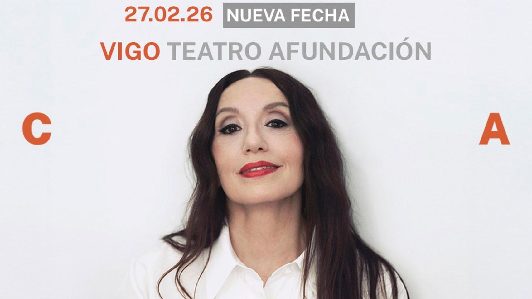 Imagen del cartel de sus conciertos en Vigo.