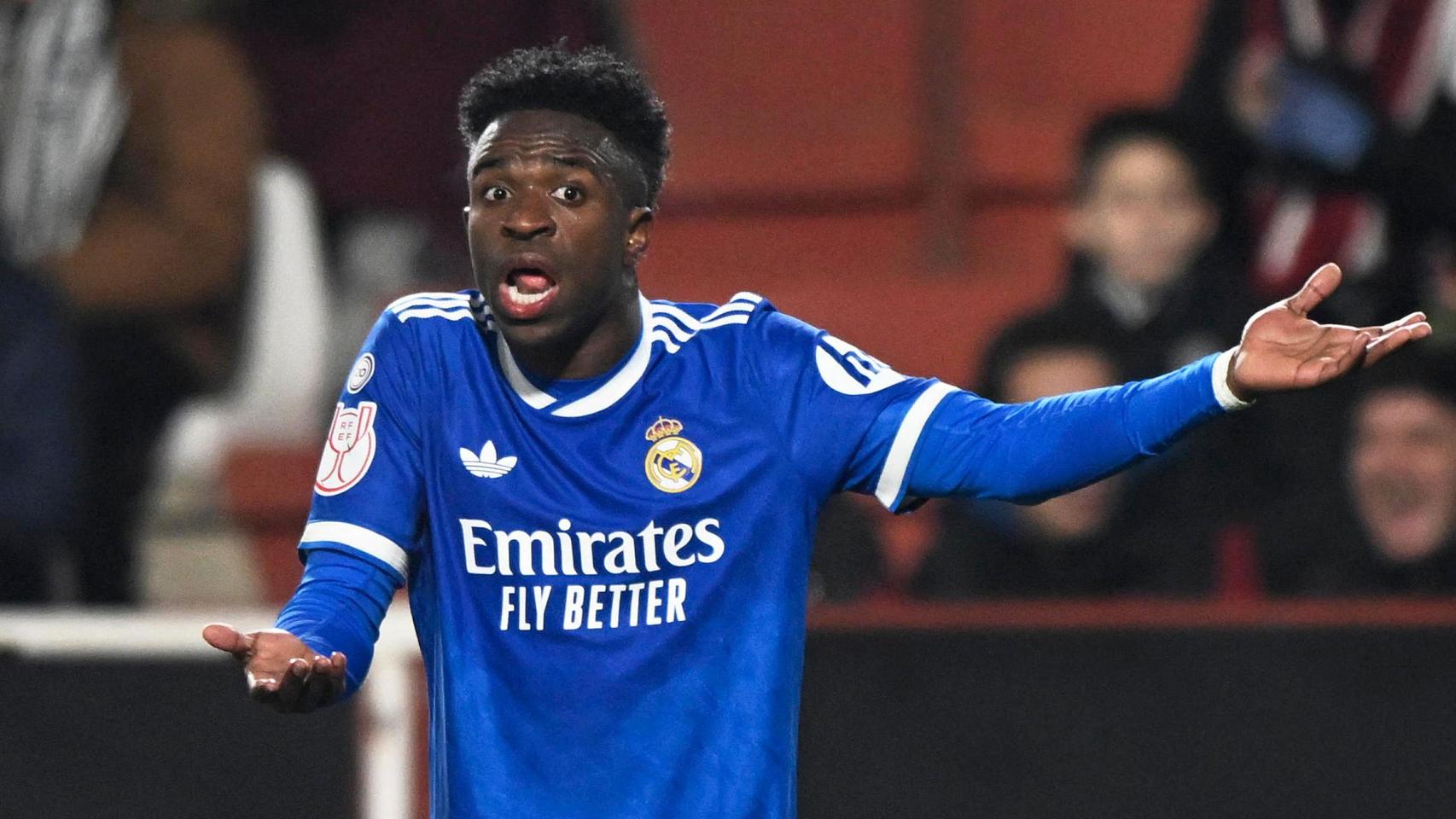 Vinicius, en el partido ante el Albacete.