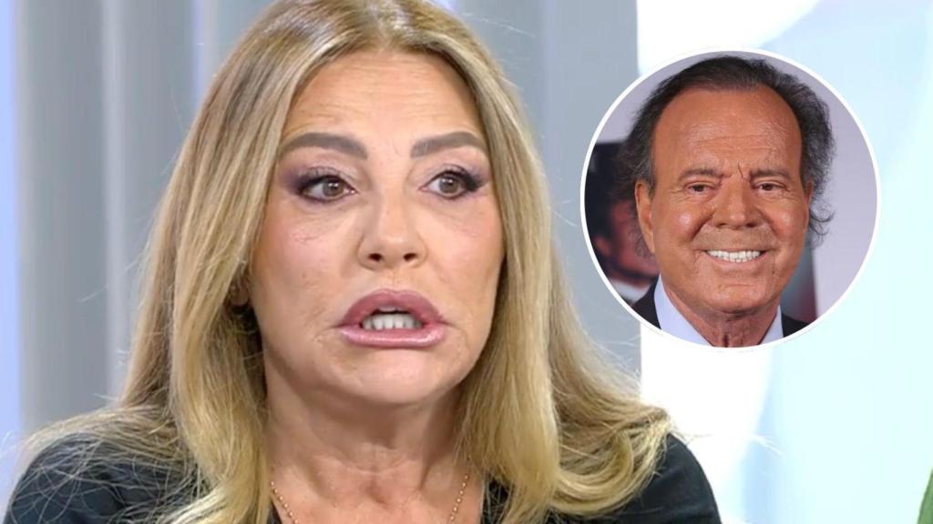 Cristina Tárrega  Julio Iglesias en un montaje de BLUPER
