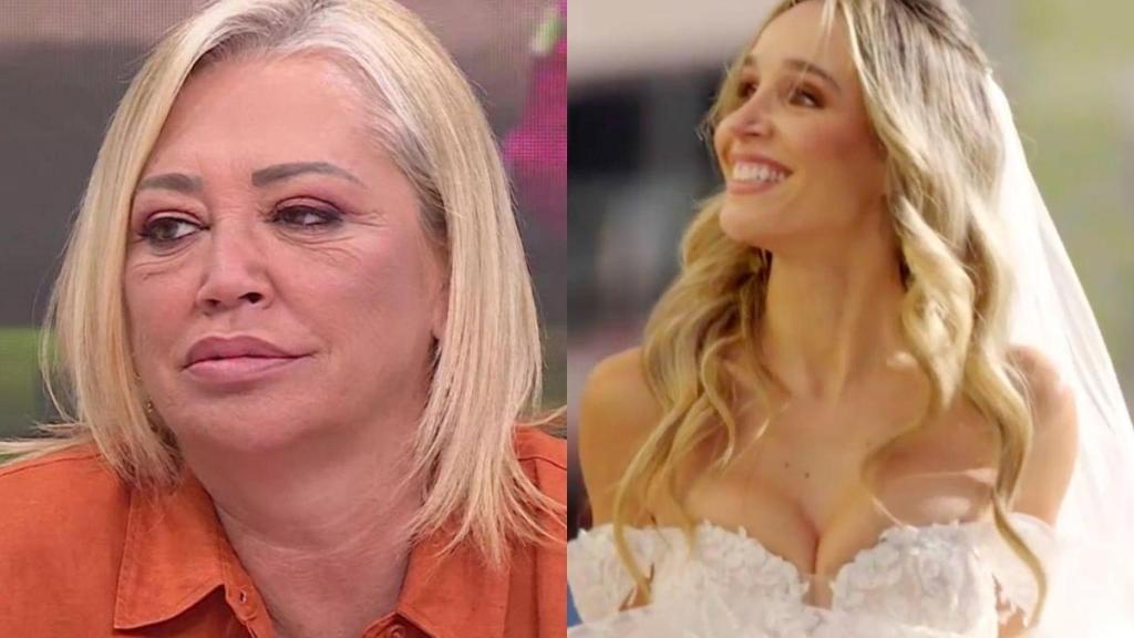 Belén Esteban y una concursante de 'Casados a primera vista' en un montaje de BLUPER