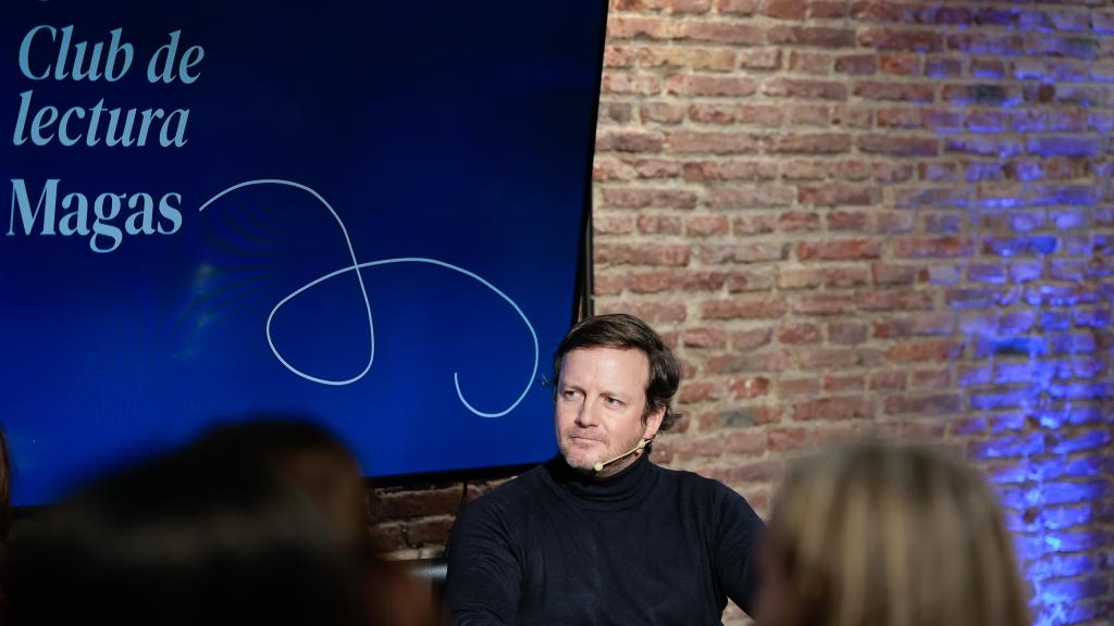 El autor durante la tarde del 13 de enero en el encuentro.