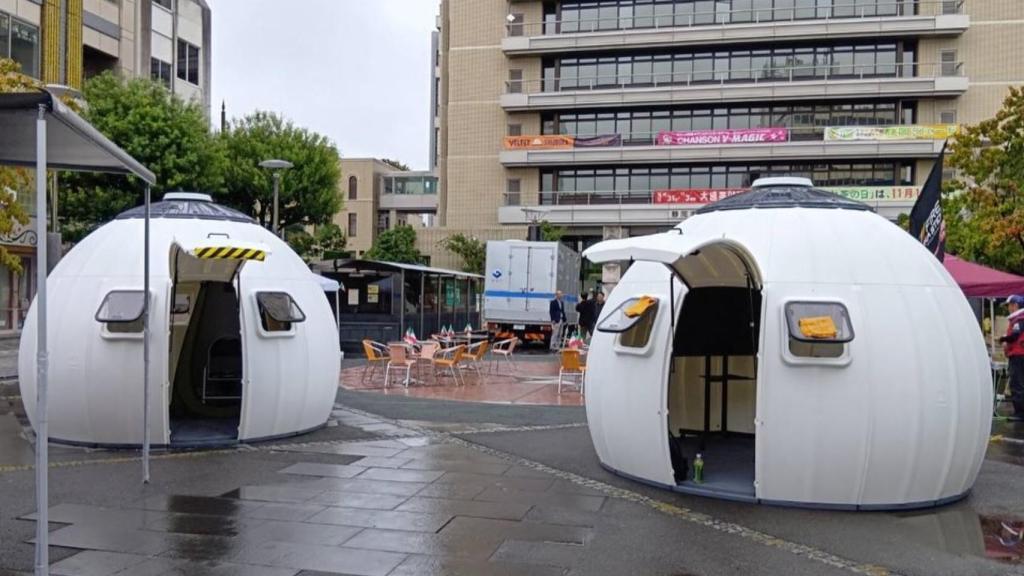 La casa con forma de burbuja Ezdome.