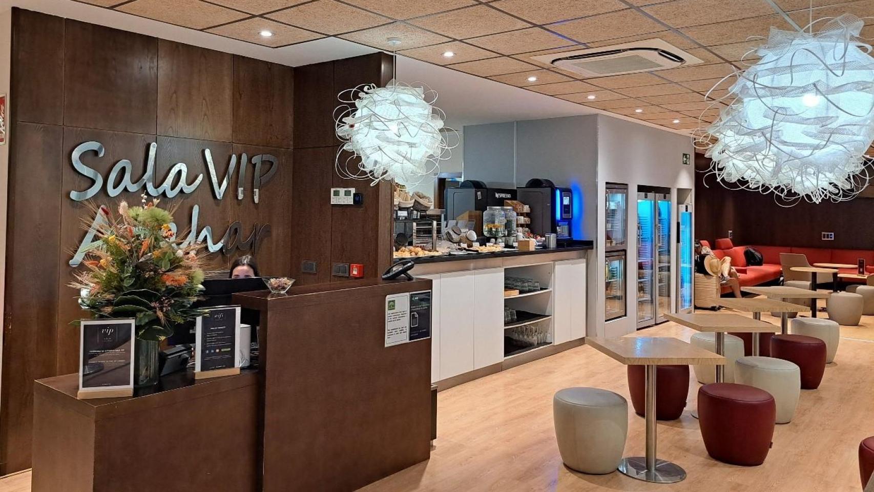 Actual sala VIP del aeropuerto de Sevilla.