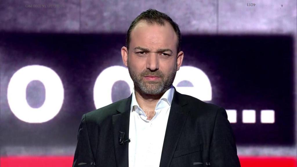 Victor Abalos no set de Telecinco