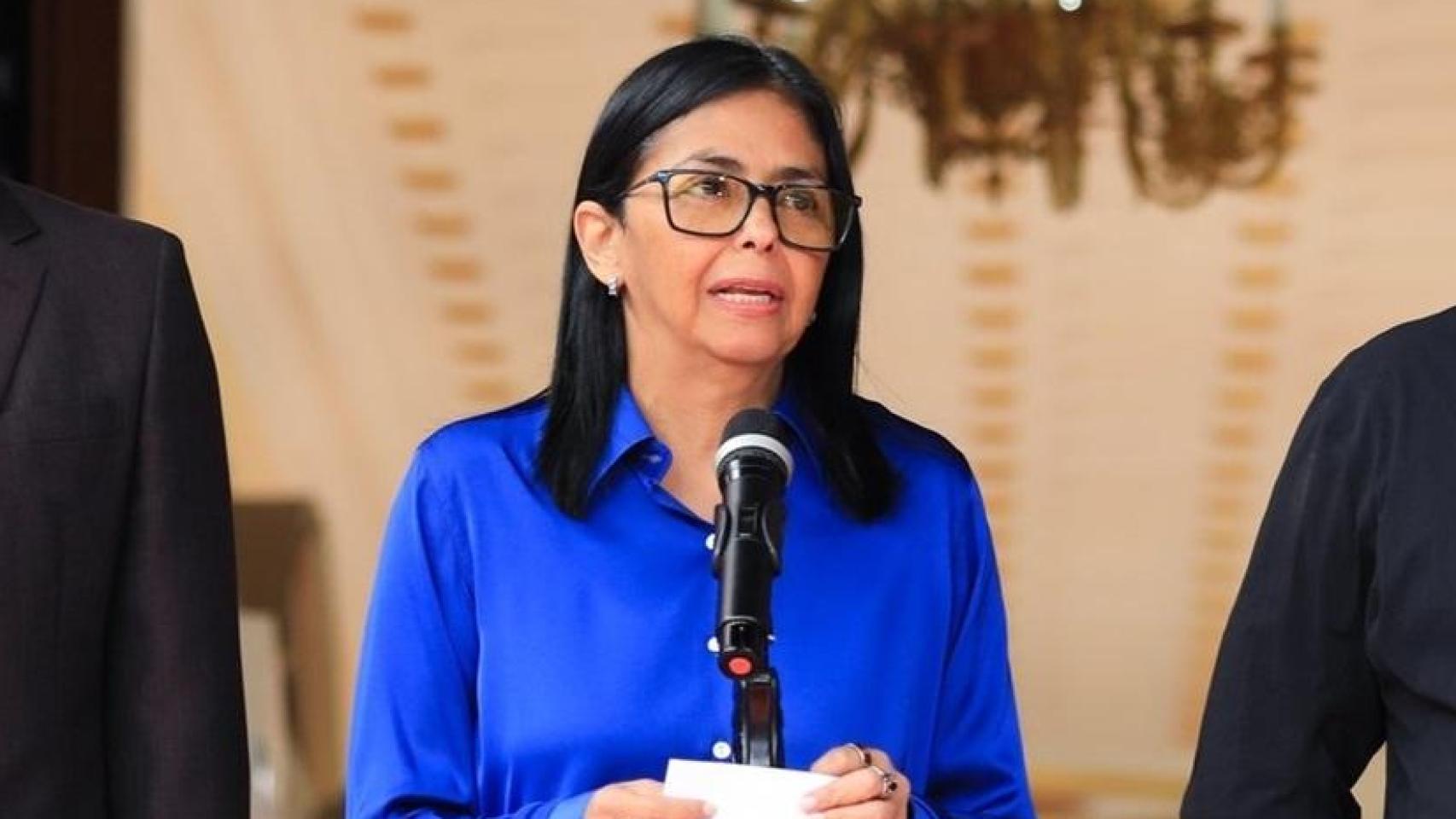 La presidenta encargada de Venezuela, Delcy Rodríguez.