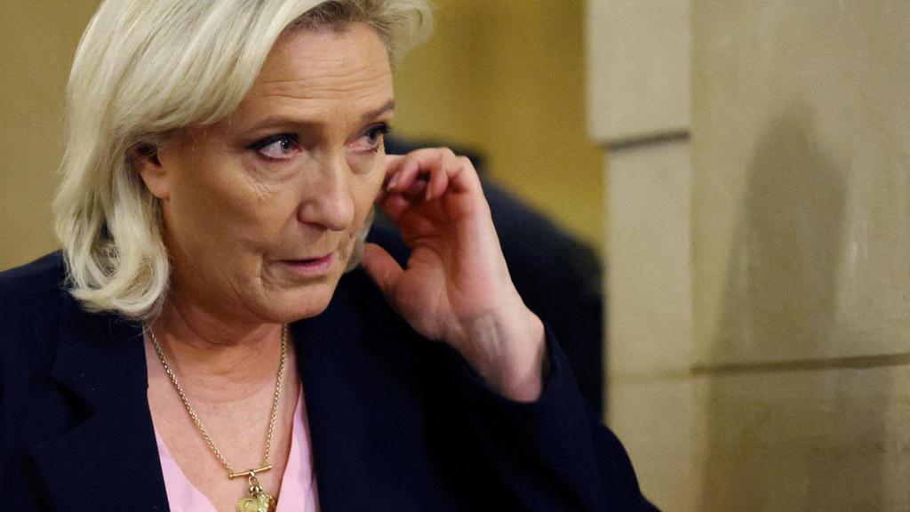 Marine Le Pen este martes durante su comparecencia en el Tribunal de Apelación de París.