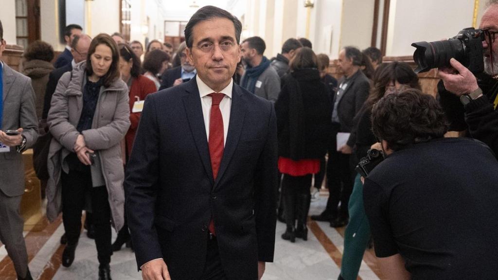 Albares este jueves en el Congreso.