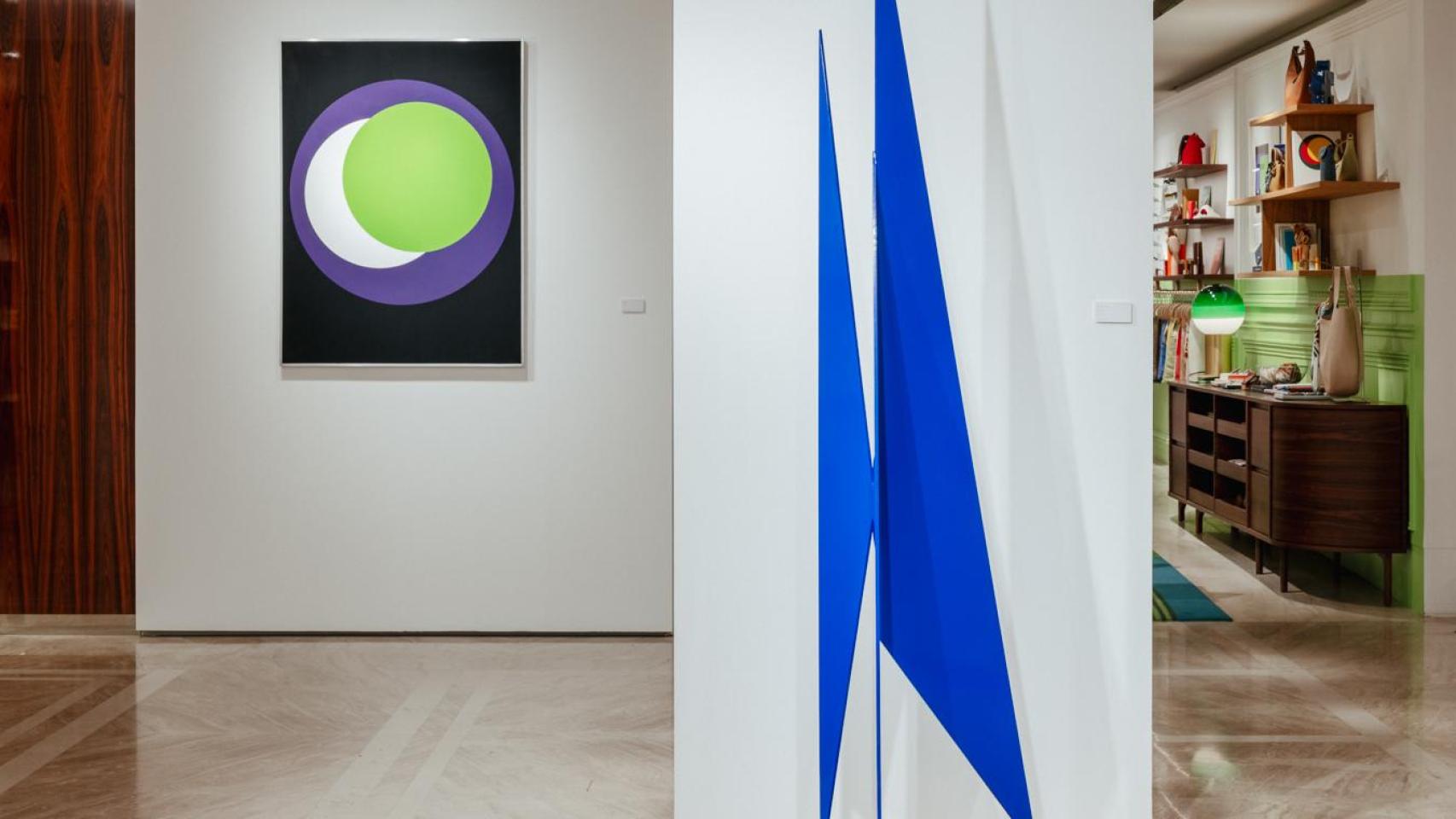 Imagen de la exposición 'Geometría del color' organizada por la firma Longchamp.