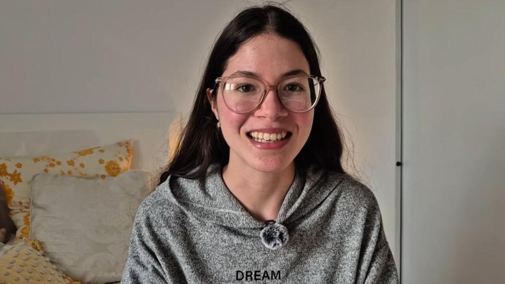 Alicia en una captura de pantalla de su canal de YouTube.