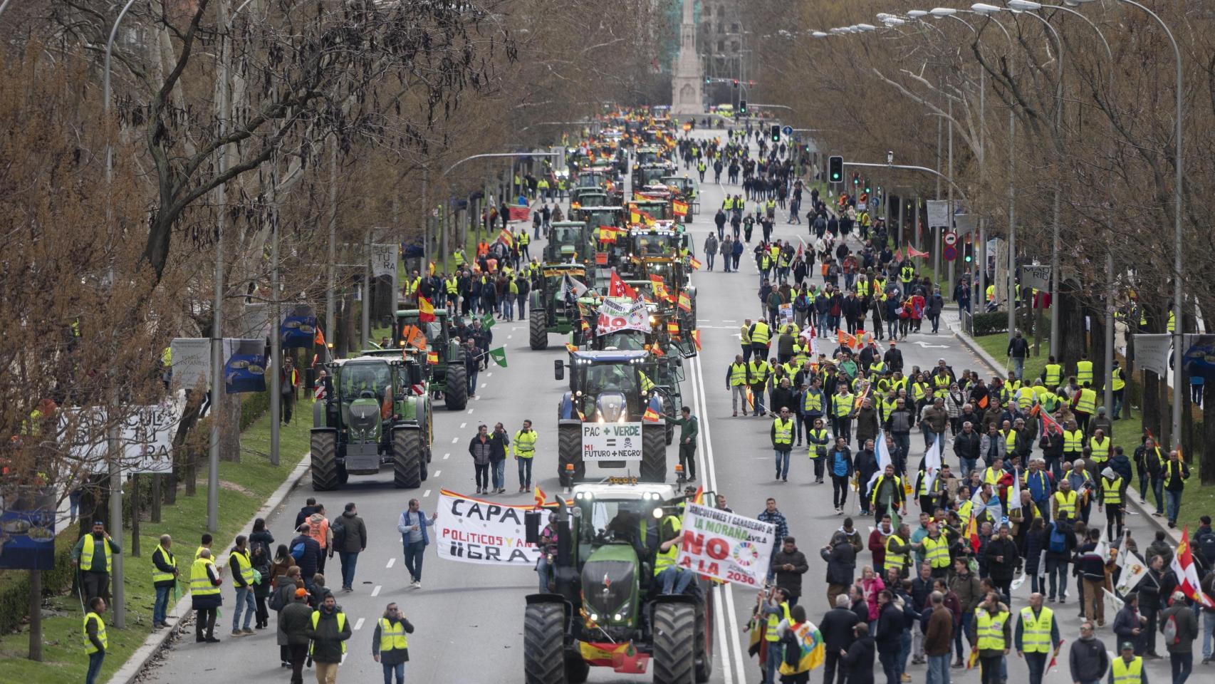Una manifestación de agricultores