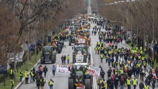 Una manifestación de agricultores
