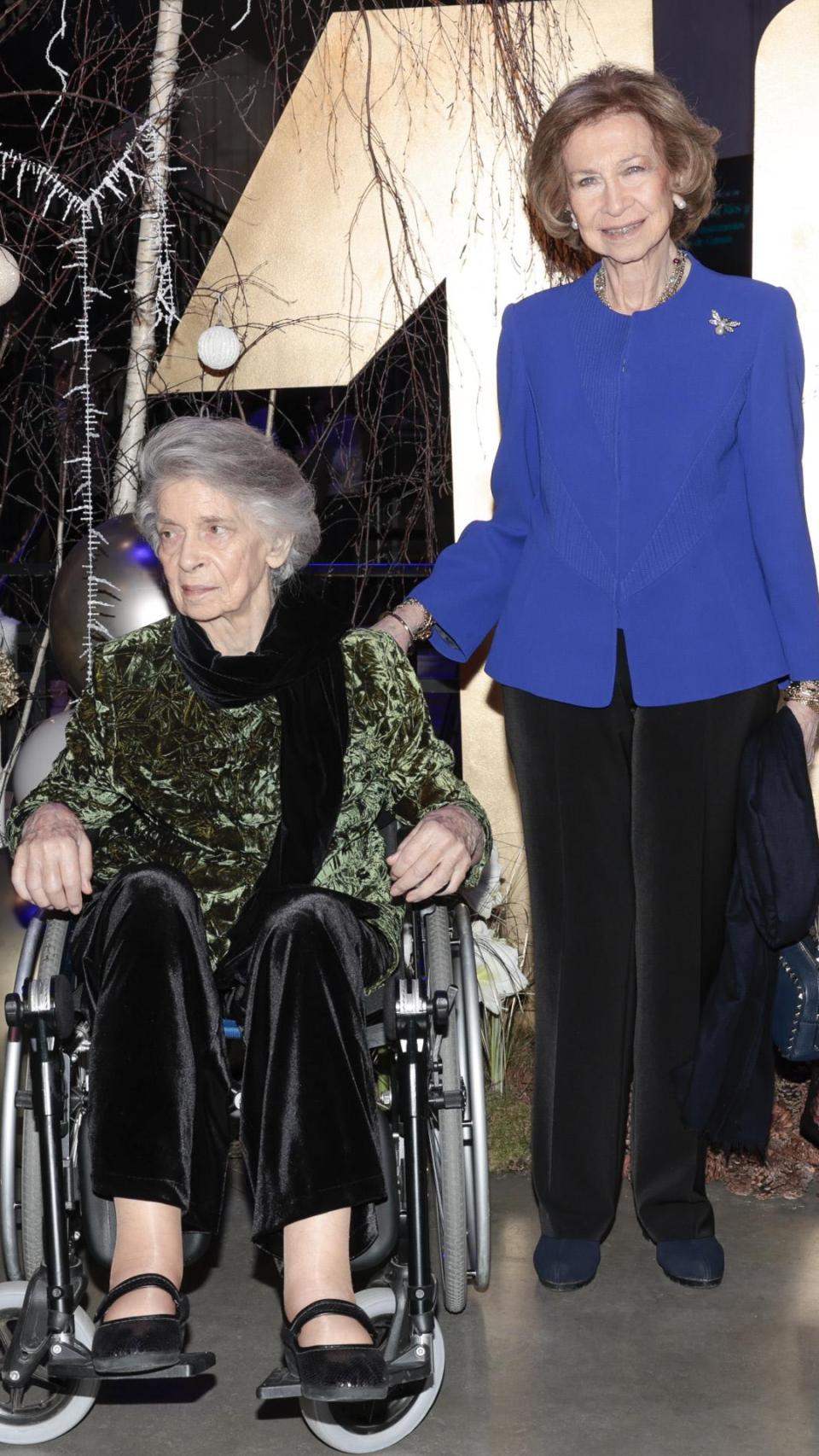 Sofía junto a su hermana Irene de Grecia en una imagen captada en 2024.