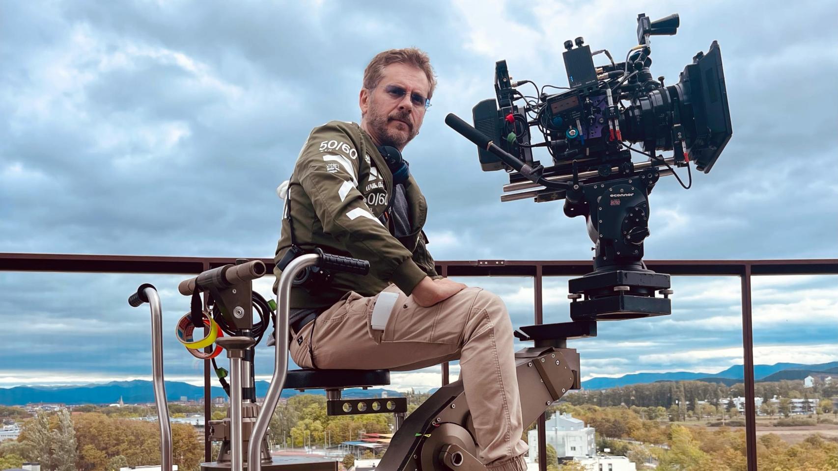 El director Juanma Bajo Ulloa durante el rodaje de 'El mal'. Foto: Frágil Zinema