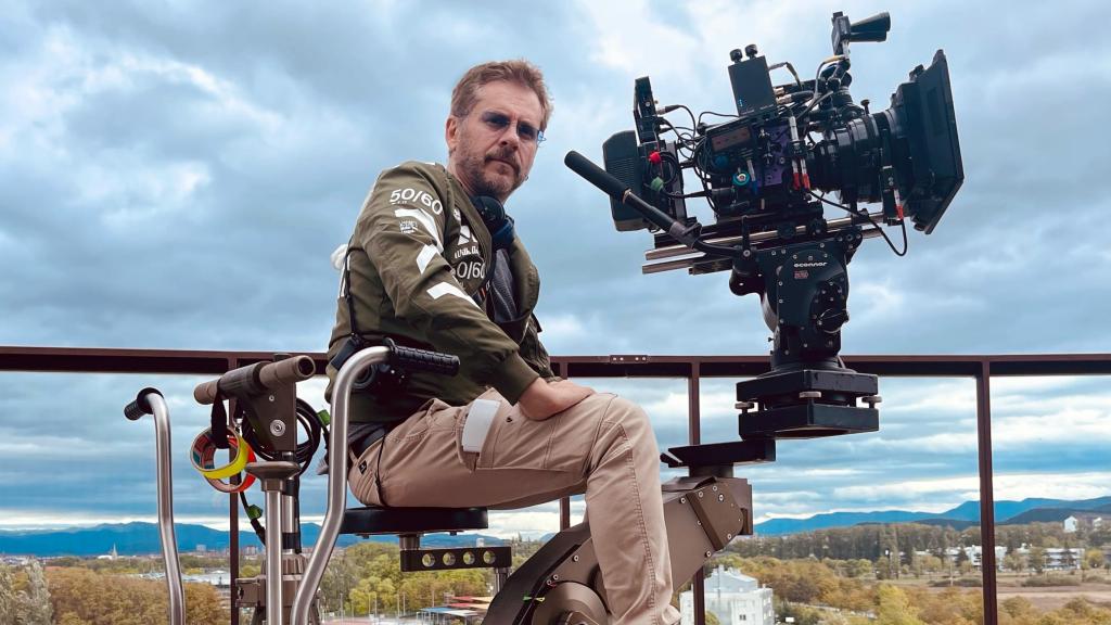 El director Juanma Bajo Ulloa durante el rodaje de 'El mal'. Foto: Frágil Zinema