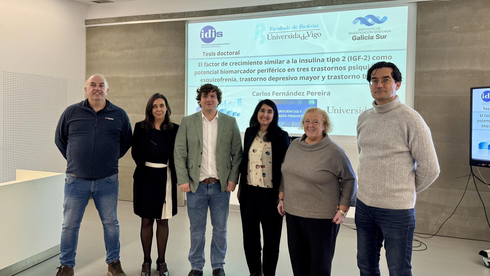 Robertos Agís, Saida Ortolano, Carlos Fernández, Estibaliz Capetillo, María Luisa Villar y Carlos Spuch