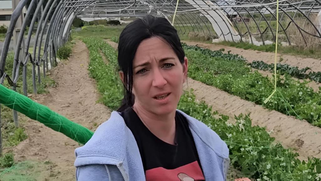 Clara, agricultora, en una captura del vídeo de YouTube de Jaime Gumiel.