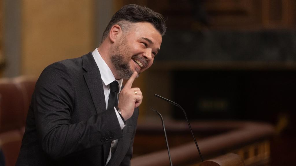 Gabriel Rufián este jueves en el Congreso.