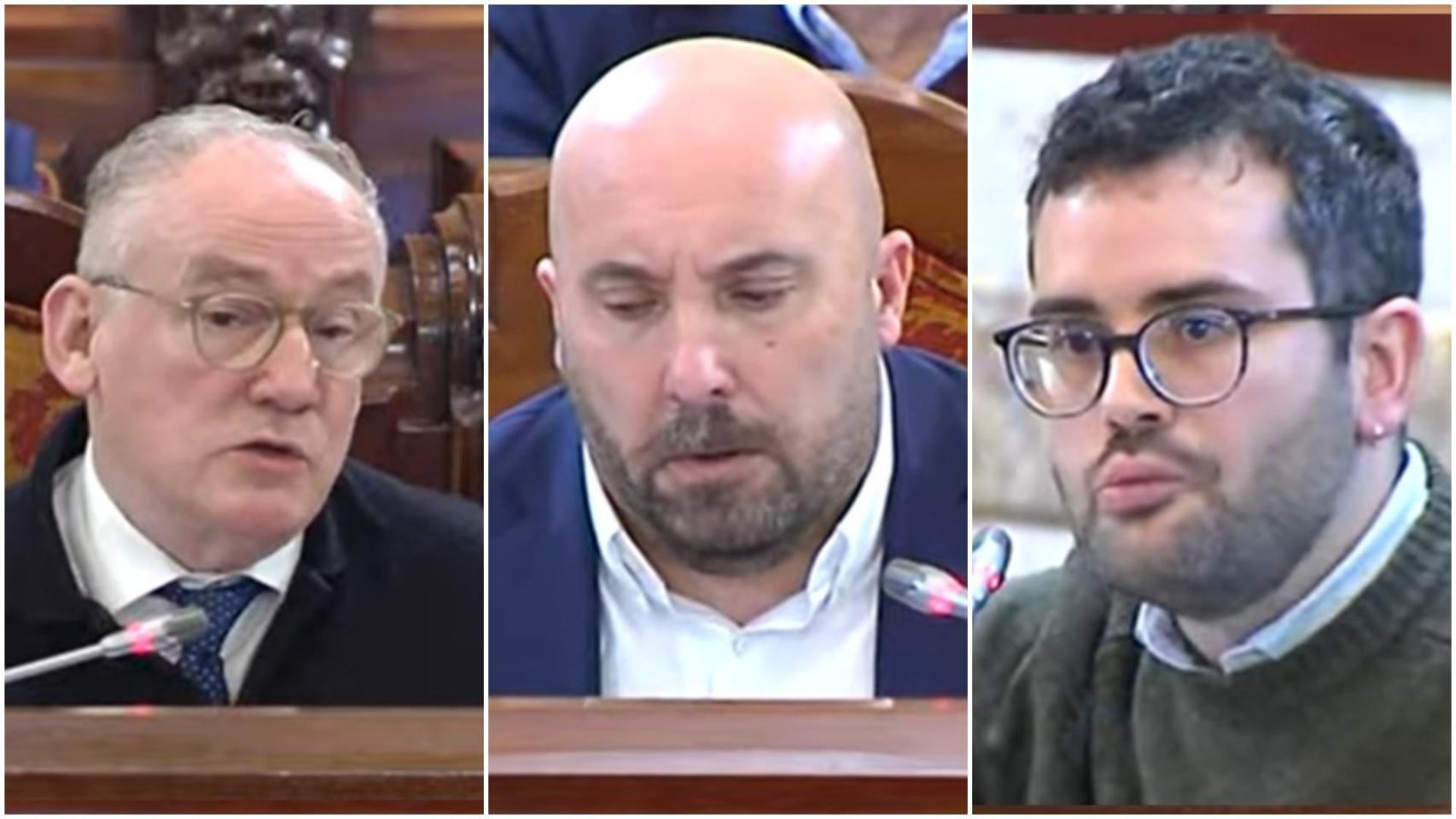 Miguel Lorenzo, Lage Tuñas y David Soto.