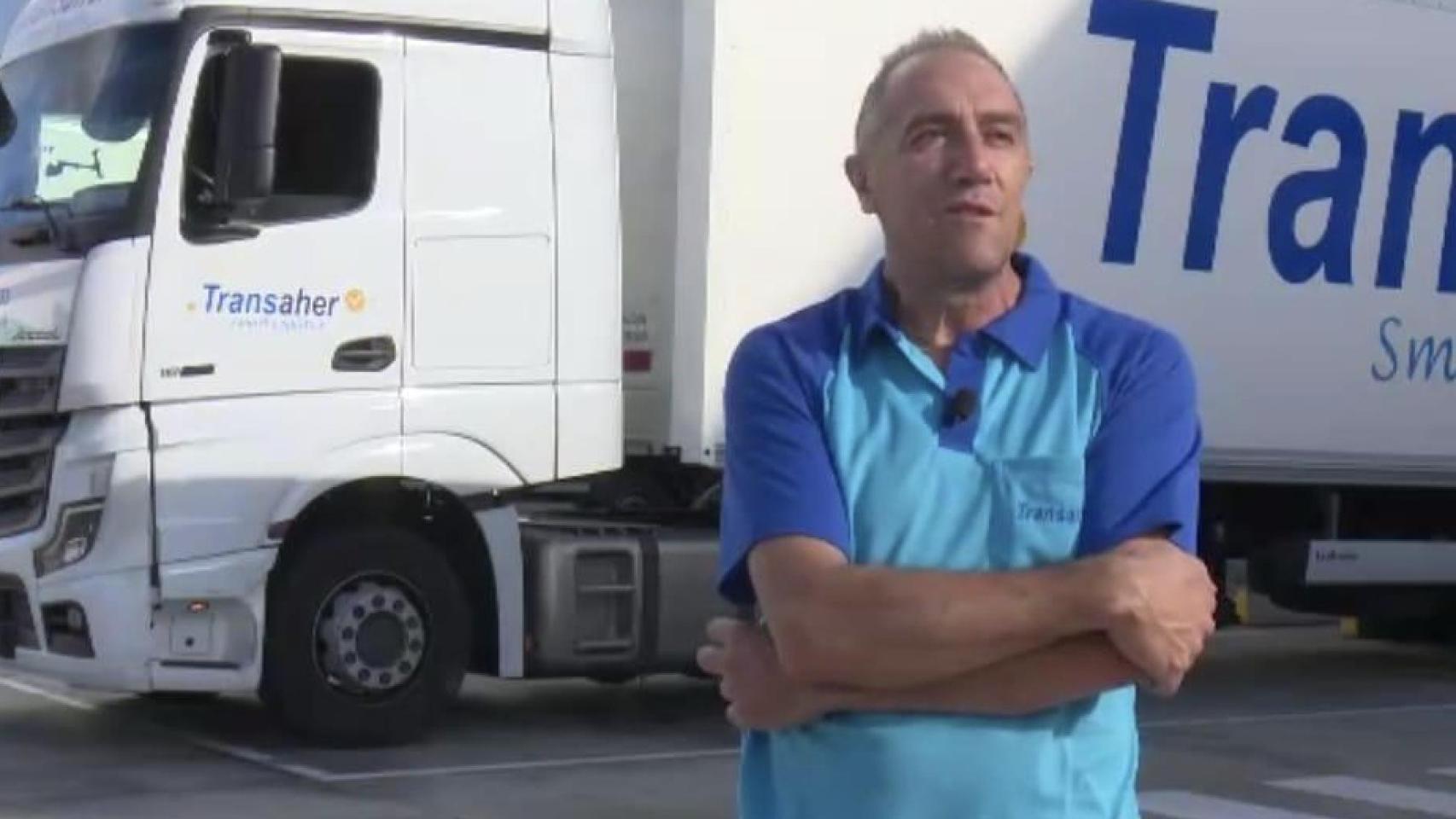 Luis Miguel, camionero madrileño.
