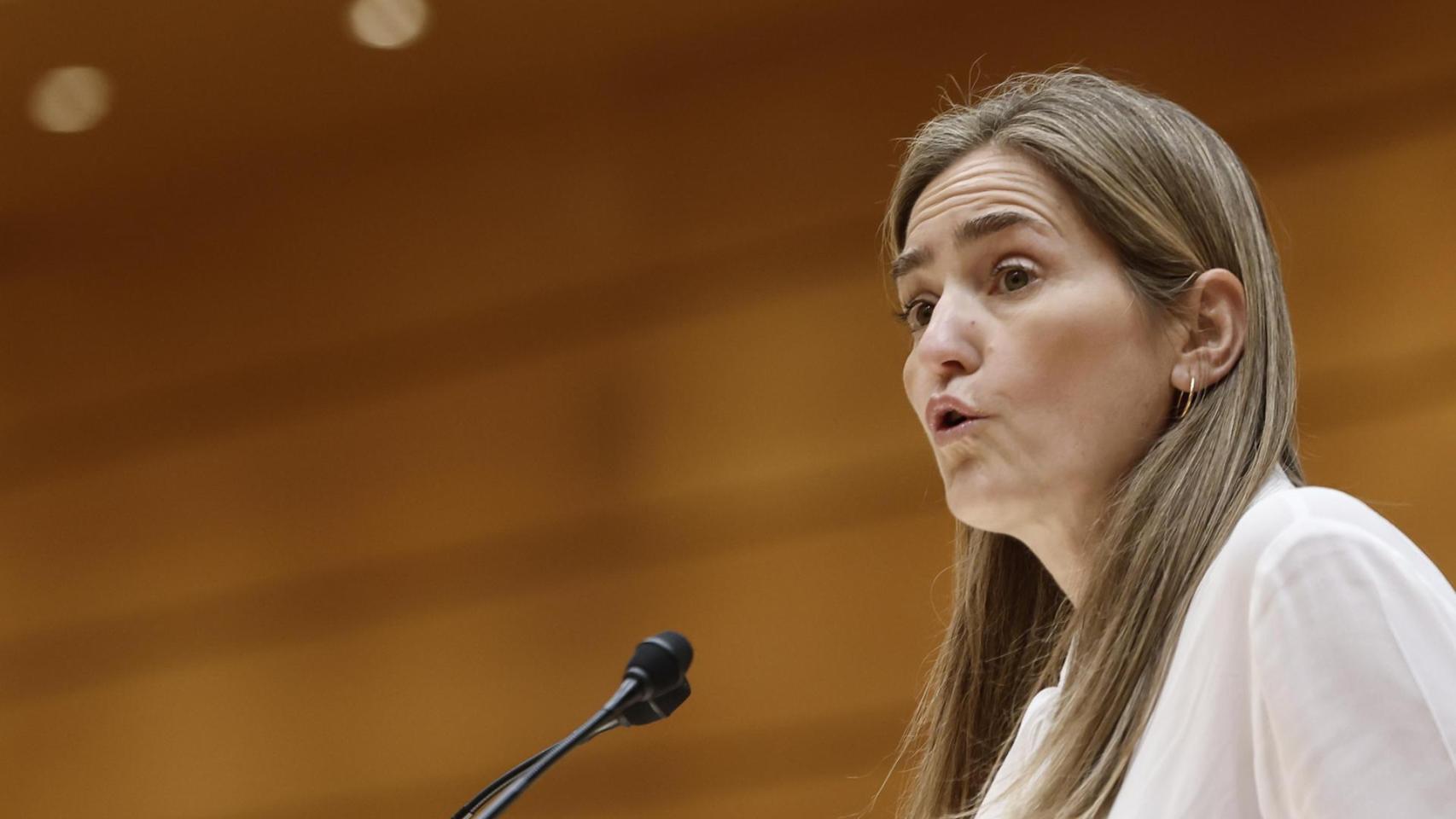 La vicepresidenta y ministra de Transición Ecológica, Sara Aagesen, este jueves en el Senado.