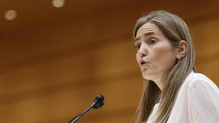 La vicepresidenta y ministra de Transición Ecológica, Sara Aagesen, este jueves en el Senado.