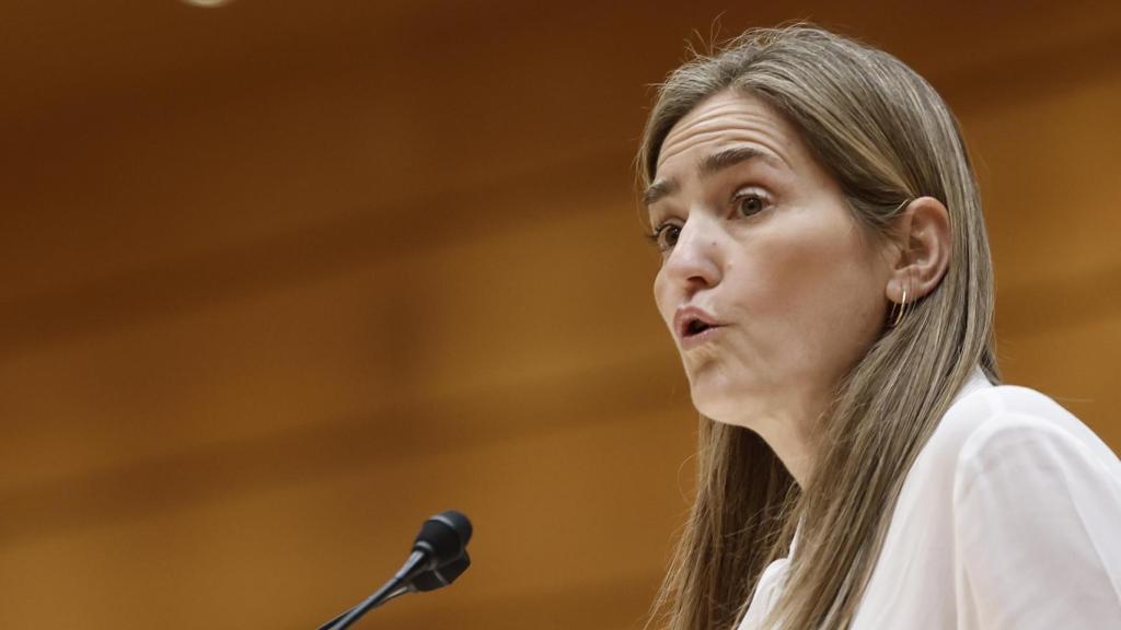 La vicepresidenta y ministra de Transición Ecológica, Sara Aagesen, este jueves en el Senado.