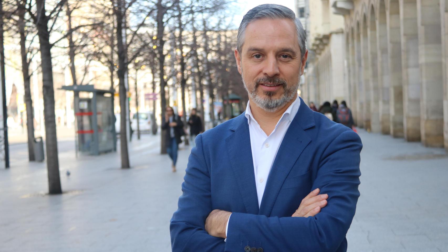 Juan Bravo, en el paseo de la Independencia de Zaragoza.