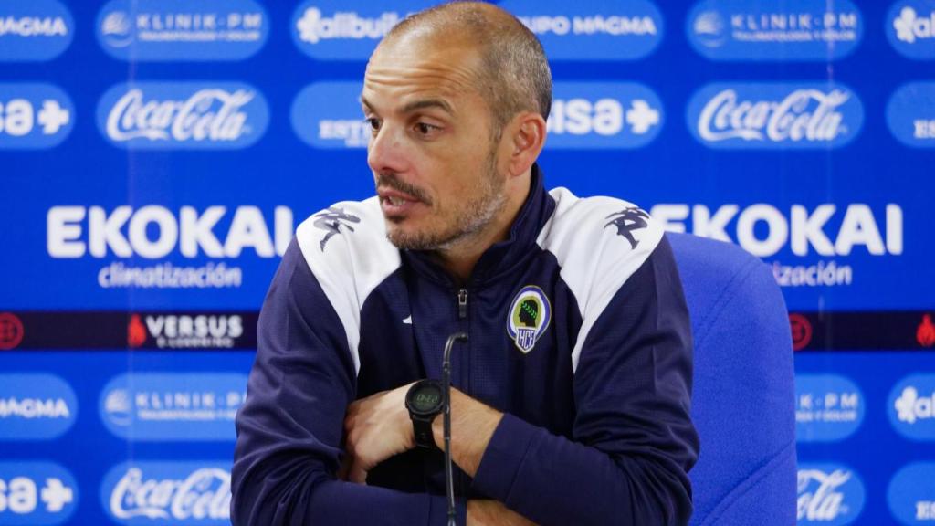 El entrenador del Hércules, Beto Company.