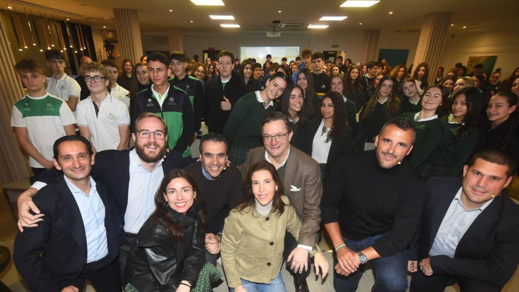 Alumnos, empresarios y organizadores en esta sesión en Málaga.