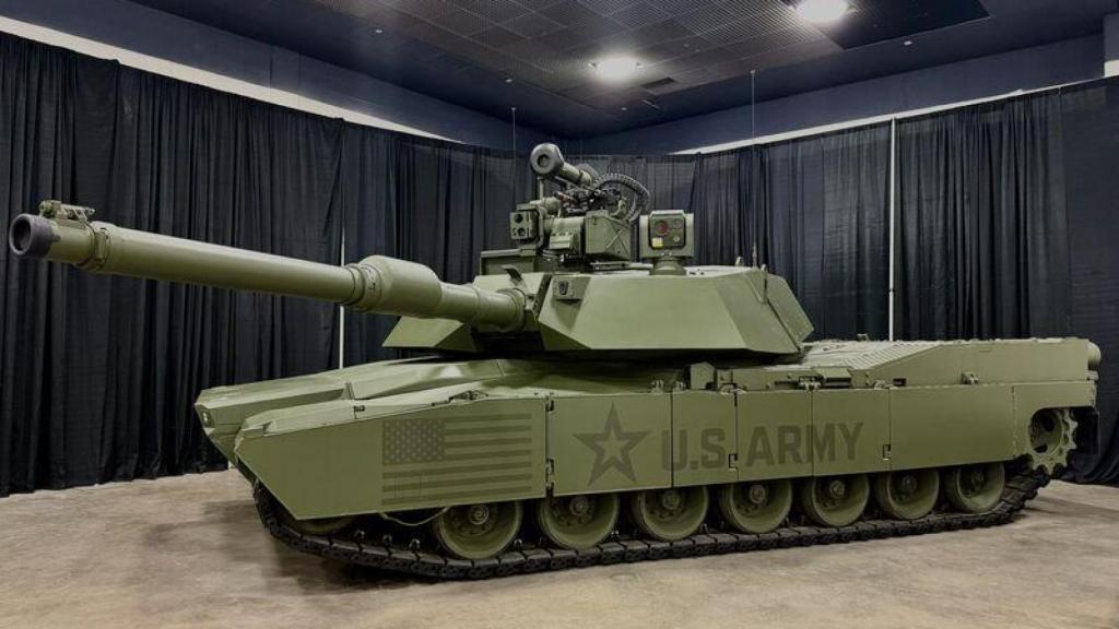 Carro de combate M1E3 Abrams exhibido en Detroit.
