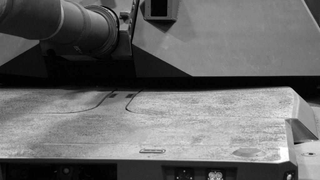 Detalle del carro de combate M1E3 presentado esta semana