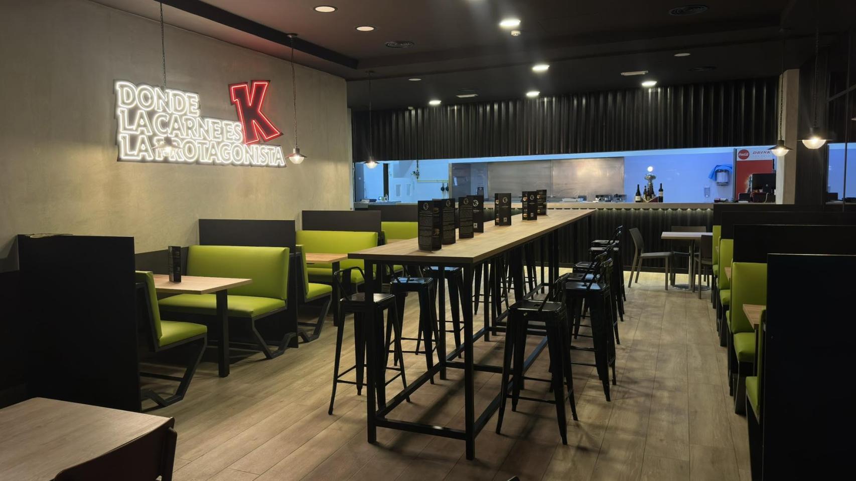 Interior del restaurante.