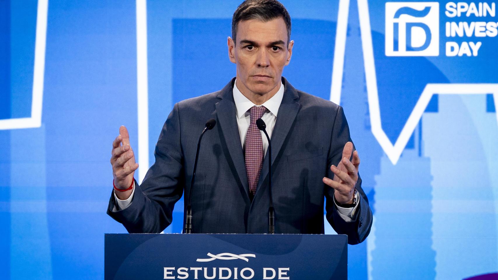 Pedro Sánchez en la clausura del Spain Investors Day de este jueves.