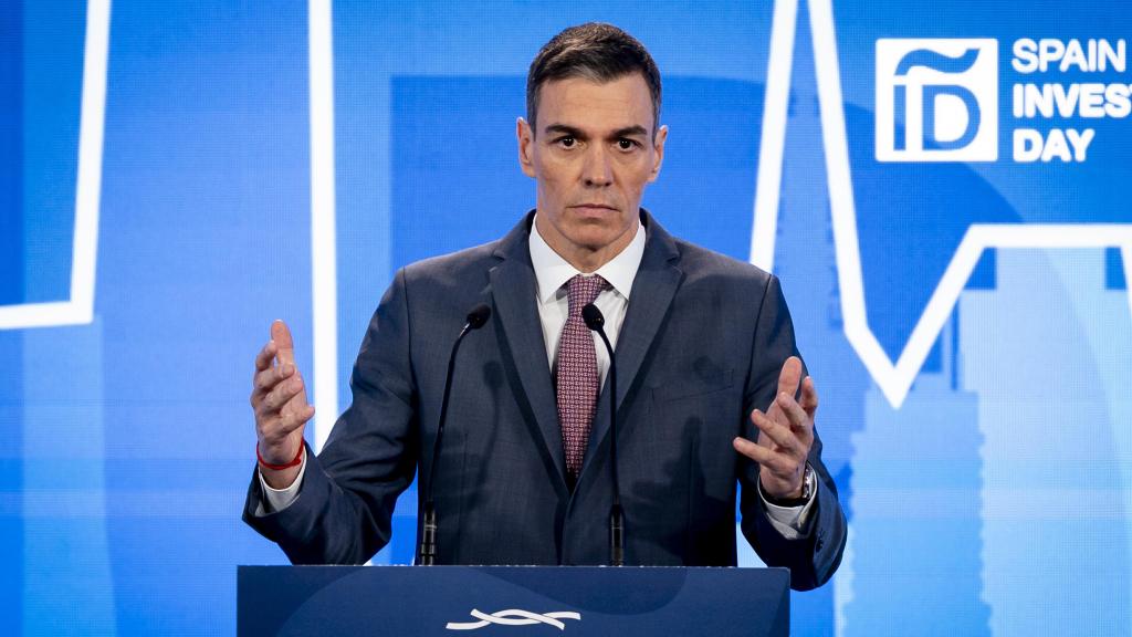 Pedro Sánchez en la clausura del Spain Investors Day de este jueves.