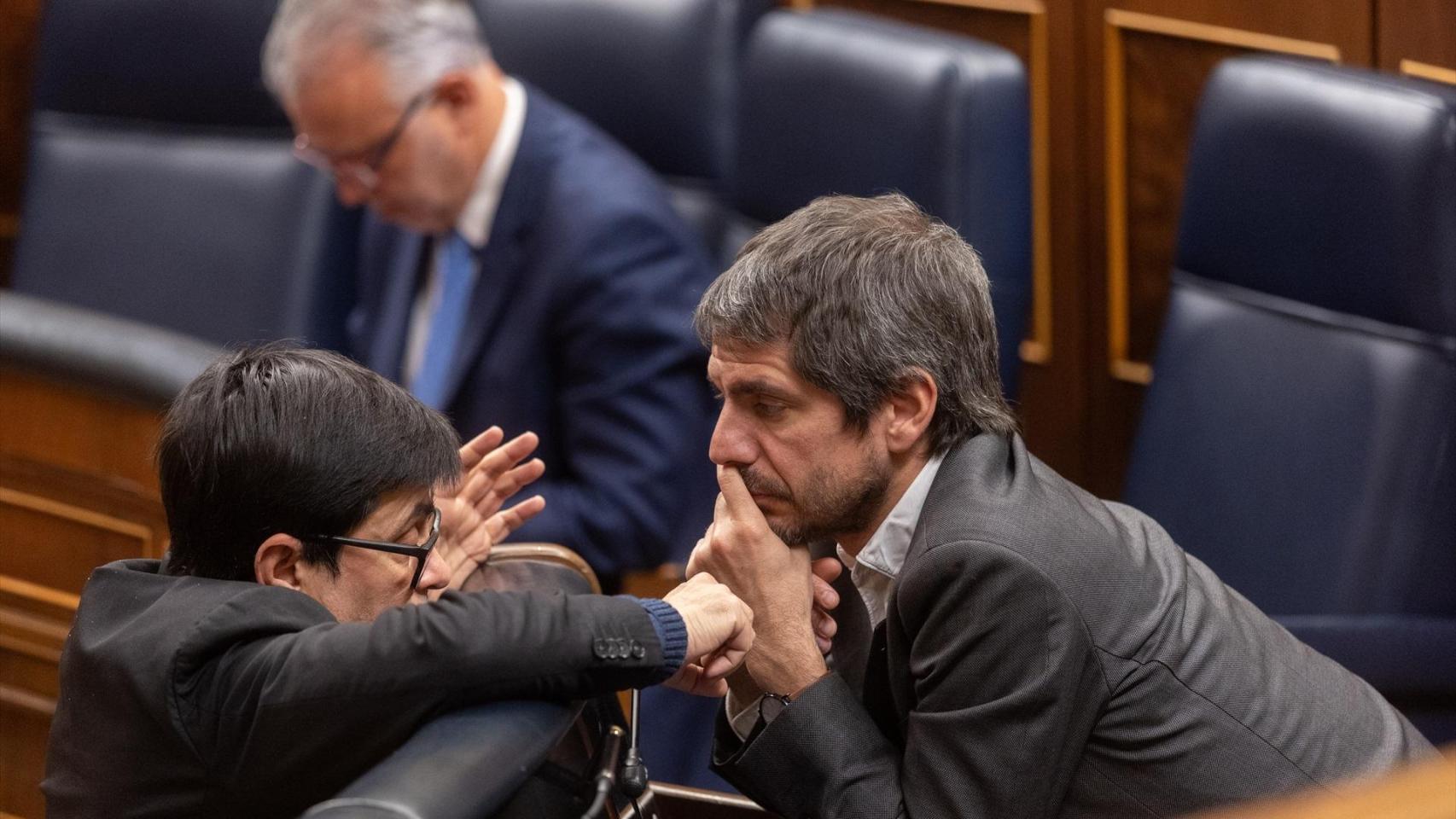 El ministro de Cultura, Ernest Urtasun, este jueves en el Congreso.