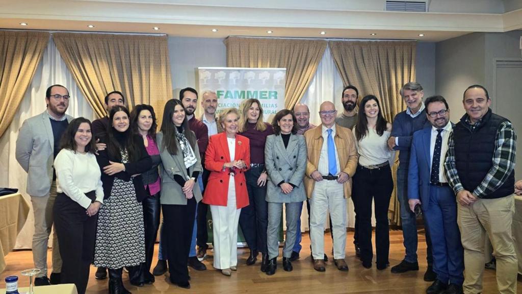 Carmen Quintanilla, presidenta de Afammer, en el encuentro con la prensa.