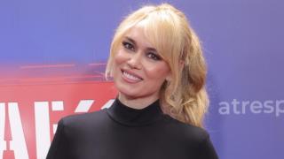 Patricia Conde en un posado en la presentación de 'El desafío'.