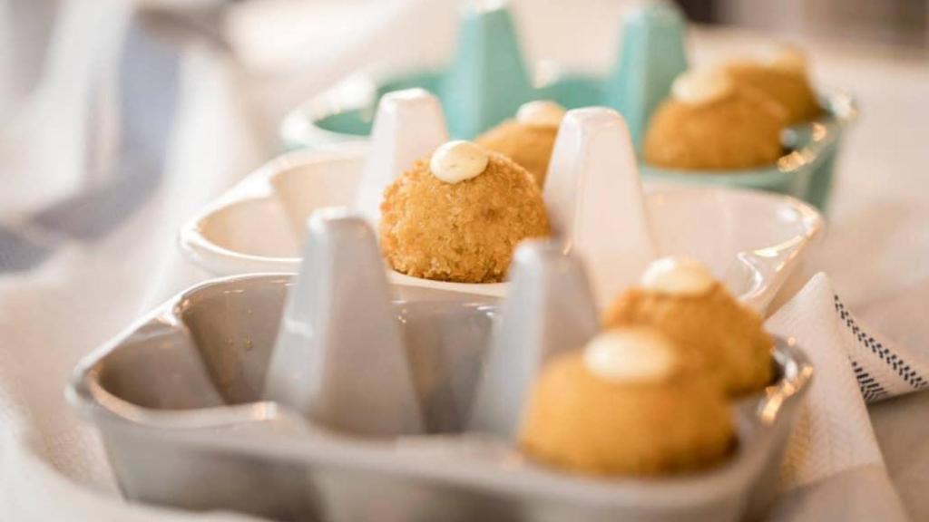 Las croquetas de pollo y curry de Doña Petrona.