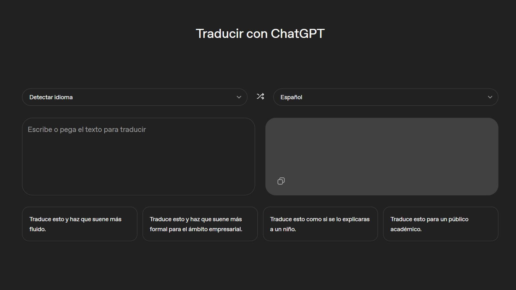 ChatGPT Translate, el traductor de OpenAI