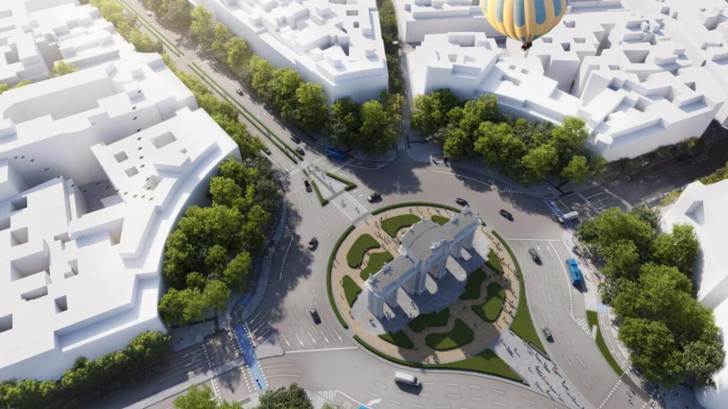 Render de la futura remodelación de la calle Alcalá.