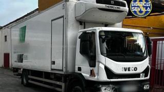 Camión interceptado después de que su conductor haya septuplicado la tasa de alcohol en Sevilla.