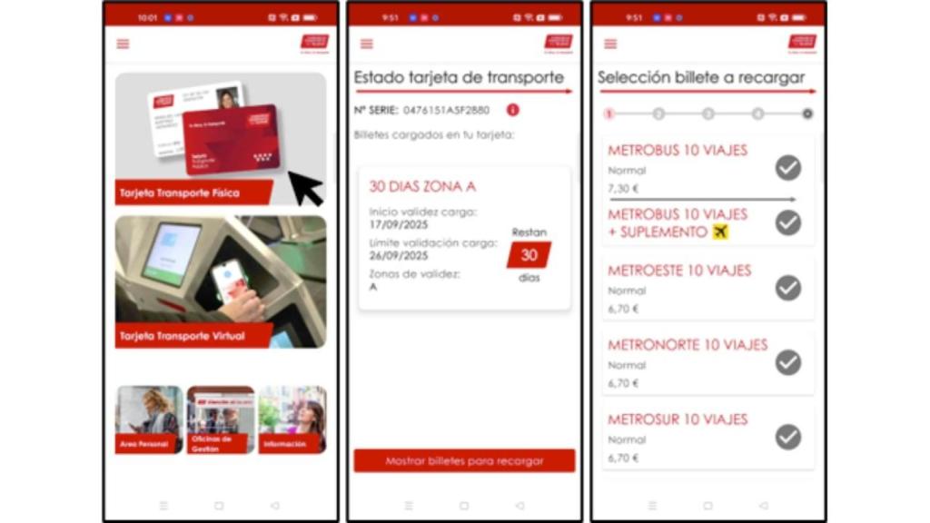 Aplicación MI Tarjeta Transporte