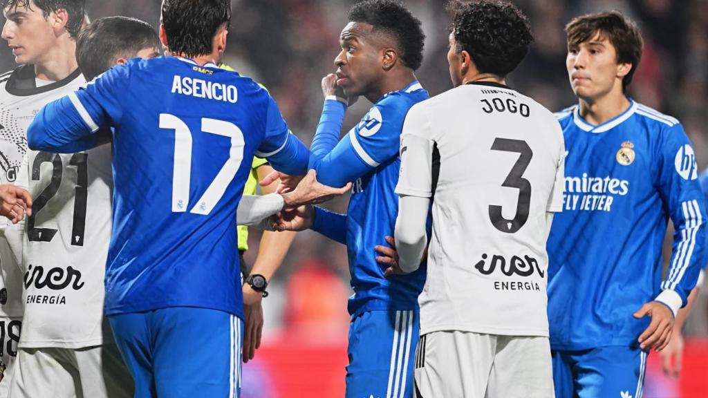 Vinicius durante el partido de Copa del Rey contra el Albacete.