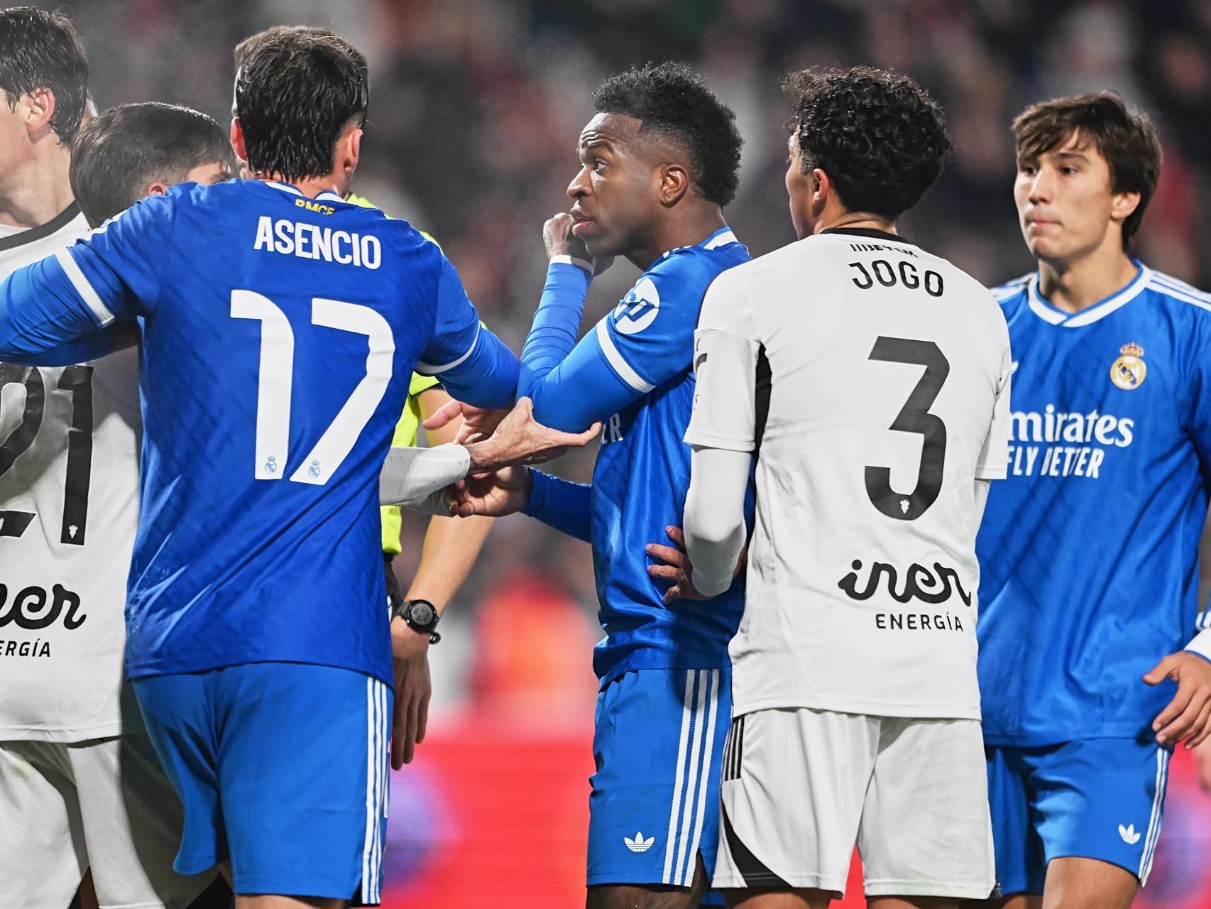 Vinicius durante el partido de Copa del Rey contra el Albacete.